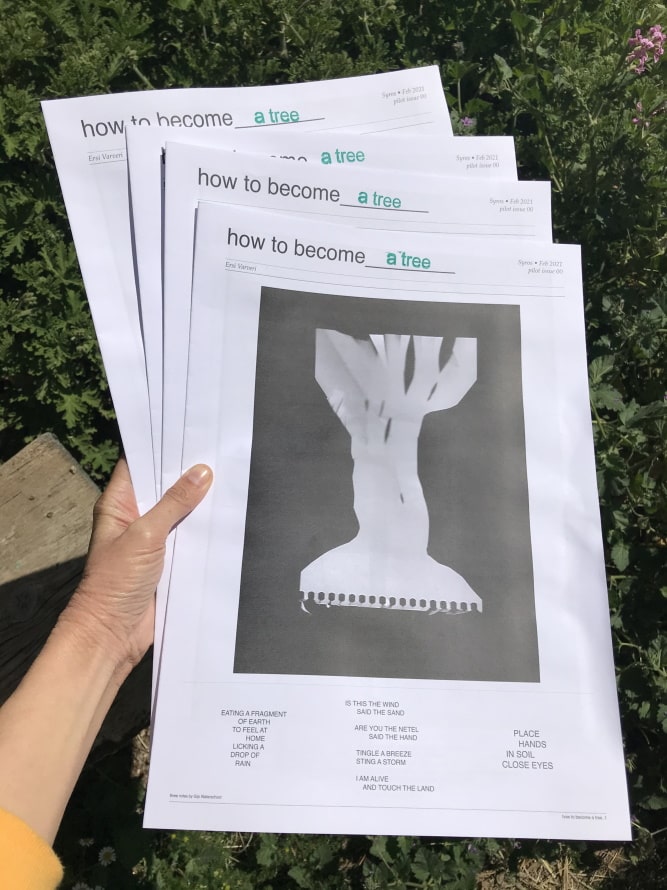 DEEDS NEWS - Ersi_Vaveri_How_to_become_a_tree_Image_for_Tiques_printed_matter_2021