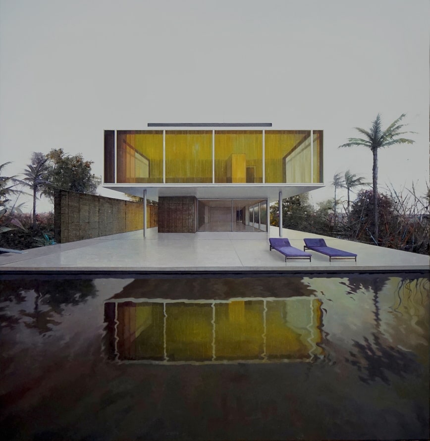 ART at Berlin - Galerie Martin Mertens - Jens Hausmann - Modern house nr 37 lost in paradise 2021-min