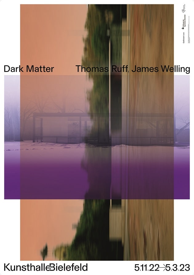 DEEDS NEWS - strobo B M Dark Matter - Ausstellungsplakat Kunsthalle Bielefeld 2022