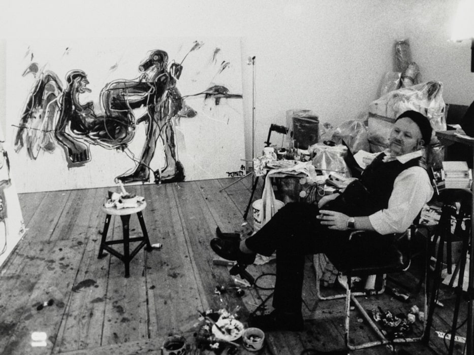 DEEDS NEWS - Wolf Vostel in his studio - 1981 - Photo David Vostel