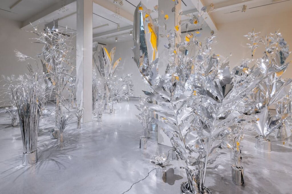 DEEDS.NEWS - LUMEN – Schloss Biesdorf - Toshihiko Mitsuya, The aluminum garden -structural studies of plants-, 2022, Photo Shinya Kigure, © Toshihiko Mitsuya