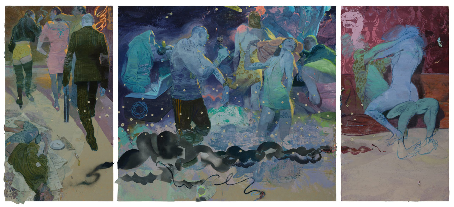 DEEDS - Haus am Lutzowplatz - Ruprecht von Kaufmann, Party – Triptychon, 2025