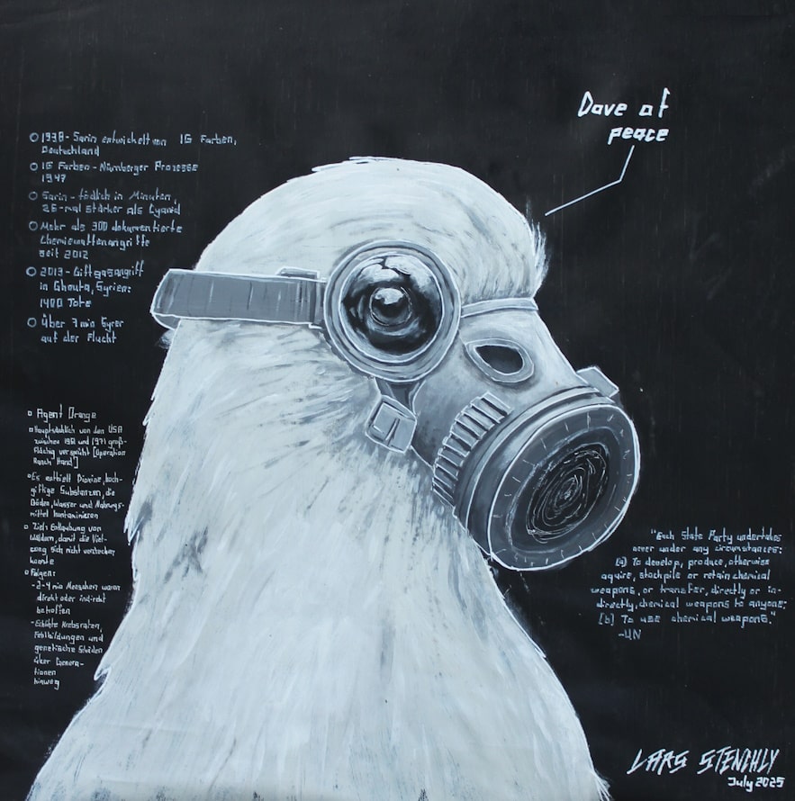 DEEDS NEWS - CSR.ART - Lars Stenchly - Breathless Peace - 65 x 65 cm