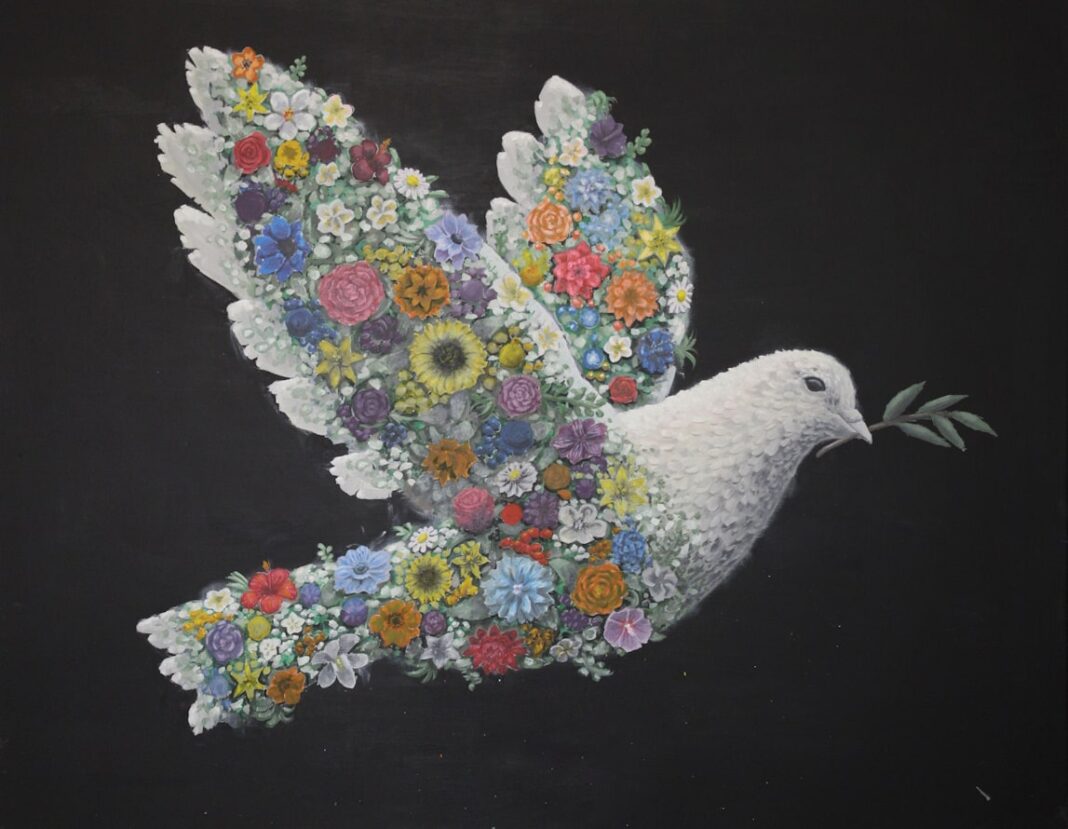 DEEDS NEWS - CSR.ART - Lars Stenchly - Unfinished Peace - 105 x 140 cm