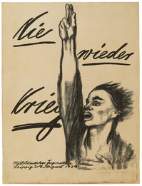 DEEDS NEWS - Kollwitz Museum Köln - Käthe Kollwitz (1867–1945), Plakat „Nie wieder Krieg“, 1924, Kreide- und Pinsellithographie (Umdruck), 940 × 685 mm, Kn 205 III b, Käthe Kollwitz Museum Köln
