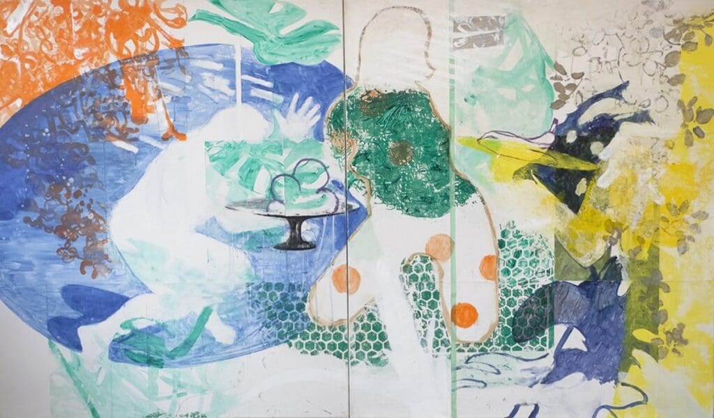 DEEDS NEWS - Galerie Schindler - Uta Reinhardt - Spring Diptychon - 2022